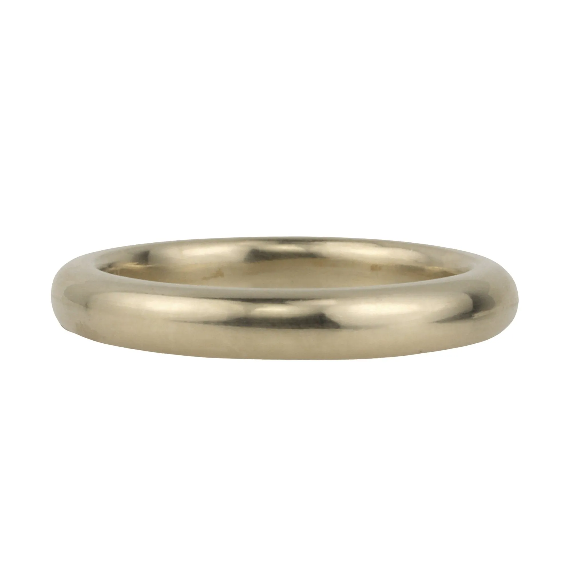 18K White Gold "High Dome" Ring