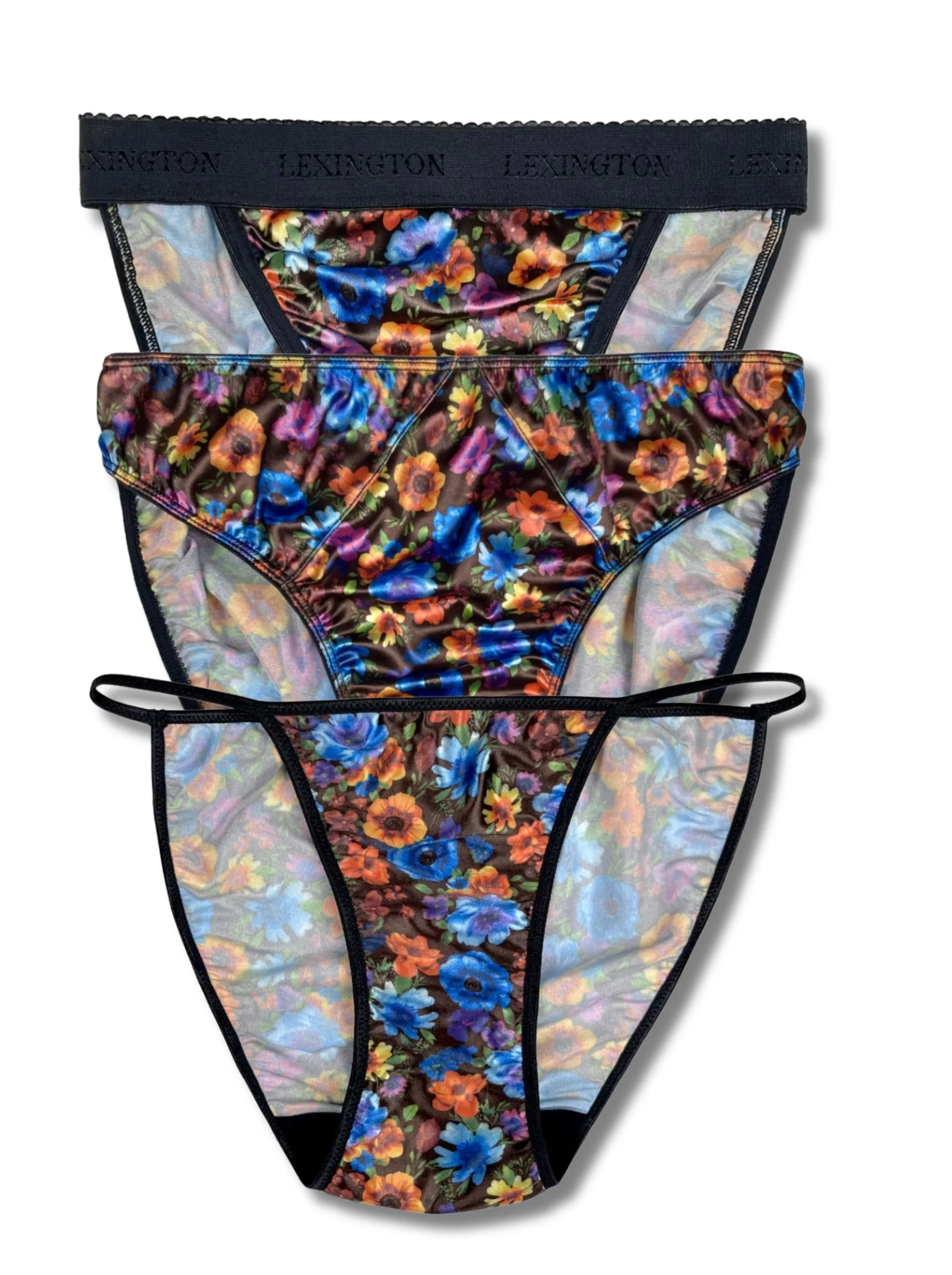 3-Pack Vintage Floral Print
