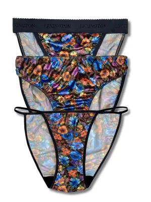 3-Pack Vintage Floral Print
