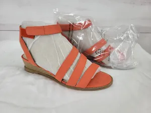 7M CORAL A377698 Vince Camuto Leather Demi-Wedge Sandals - Resensa