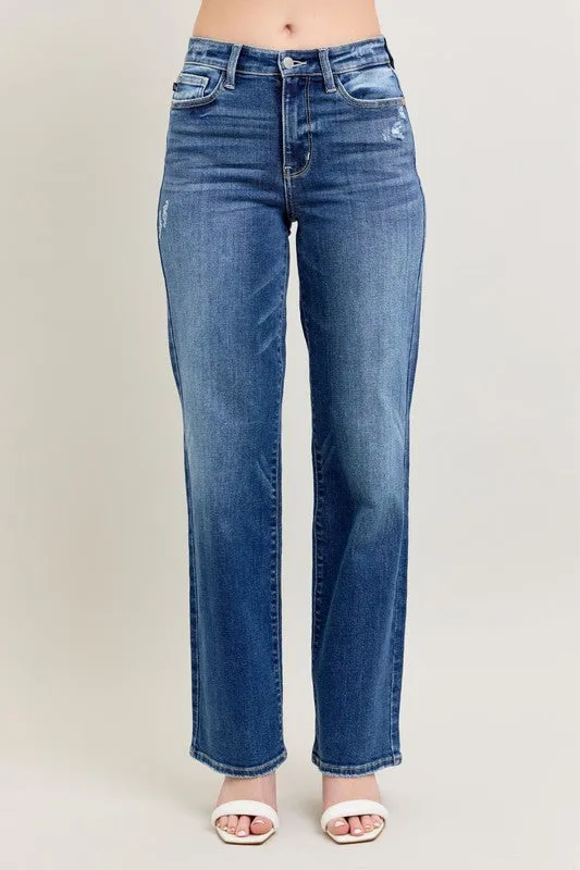 90's High Rise Straight Fit Jeans