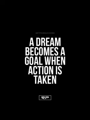 A Dream Becomes A Goal - 18x24 Poster