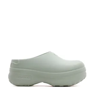 Adidas Originals Women adiFOM Stan Mule Silver Green IE7053