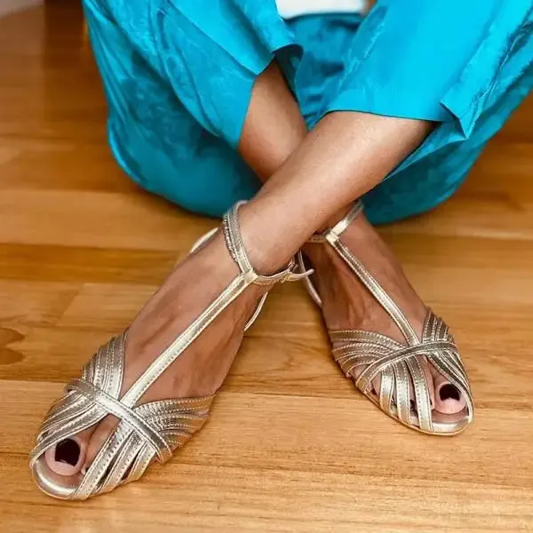 ADVBRIDGE  -  Beige Heeled Sandals Fashion Womens Shoes 2025 Buckle Open Toe Large Size Black Luxury New Low Comfort Peep Flat Big Summer