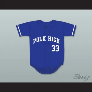 Al Bundy 33 Polk High School Blue Baseball Jersey