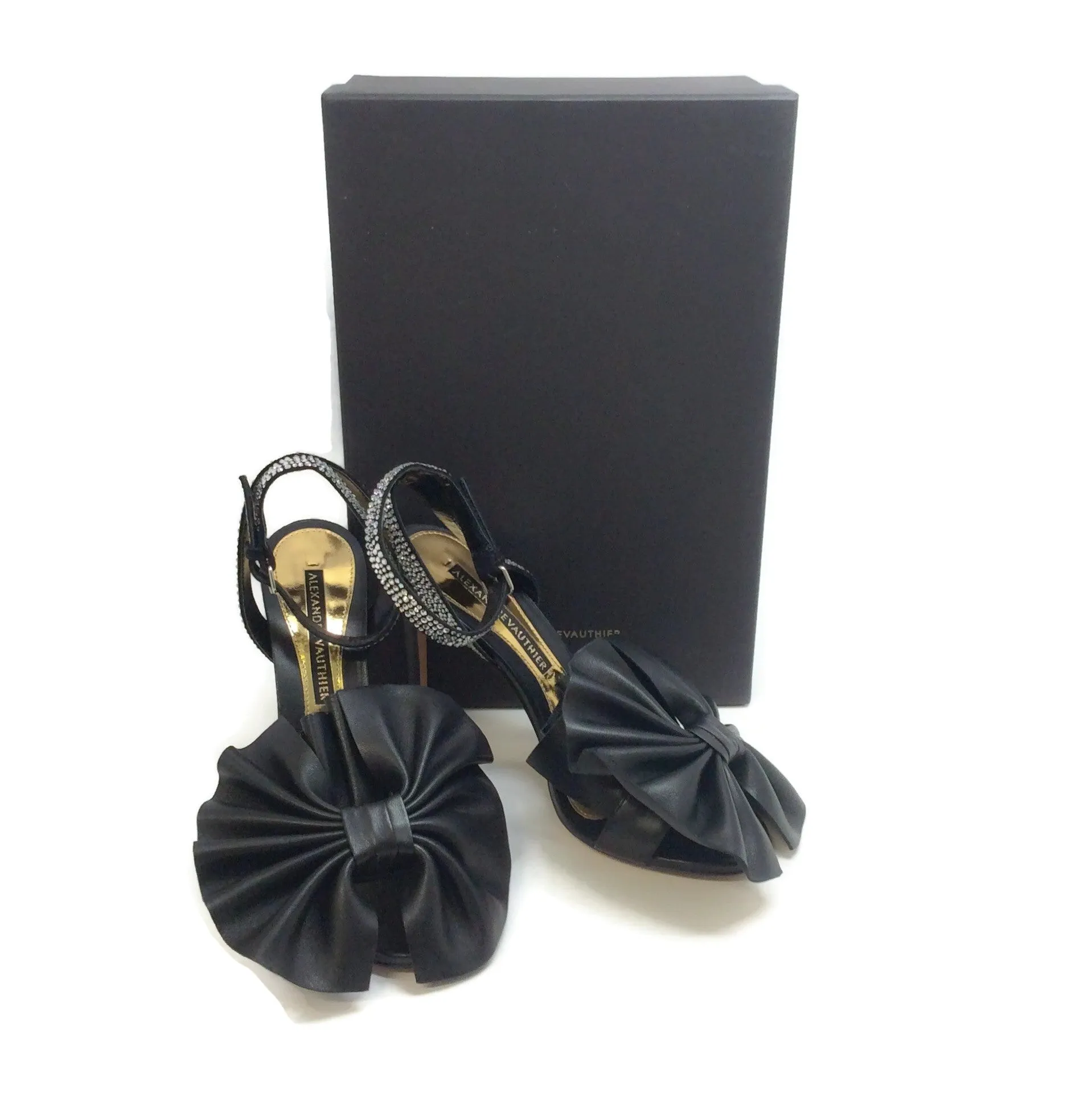 Alexandre Vauthier Black Leather Bowie Pumps