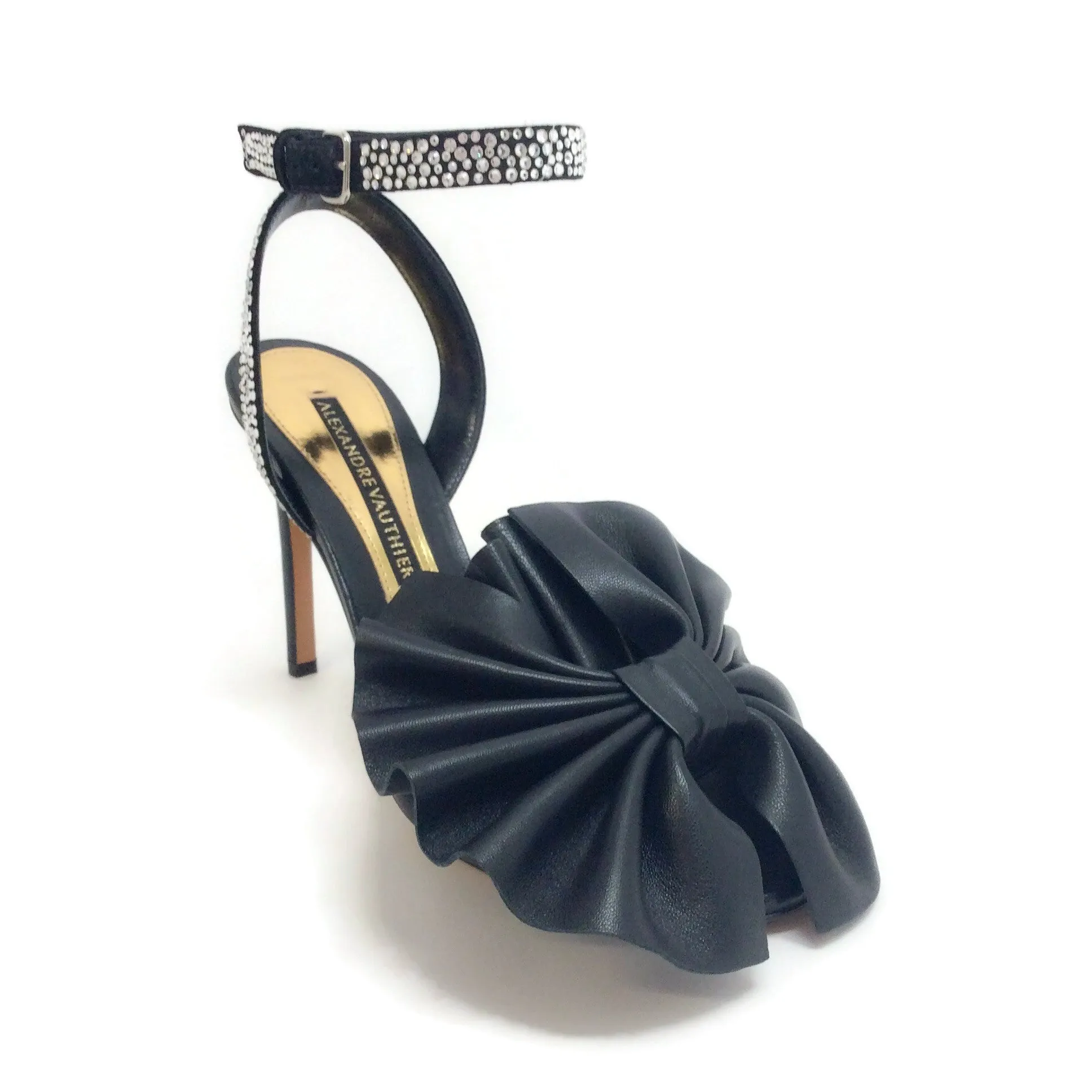 Alexandre Vauthier Black Leather Bowie Pumps