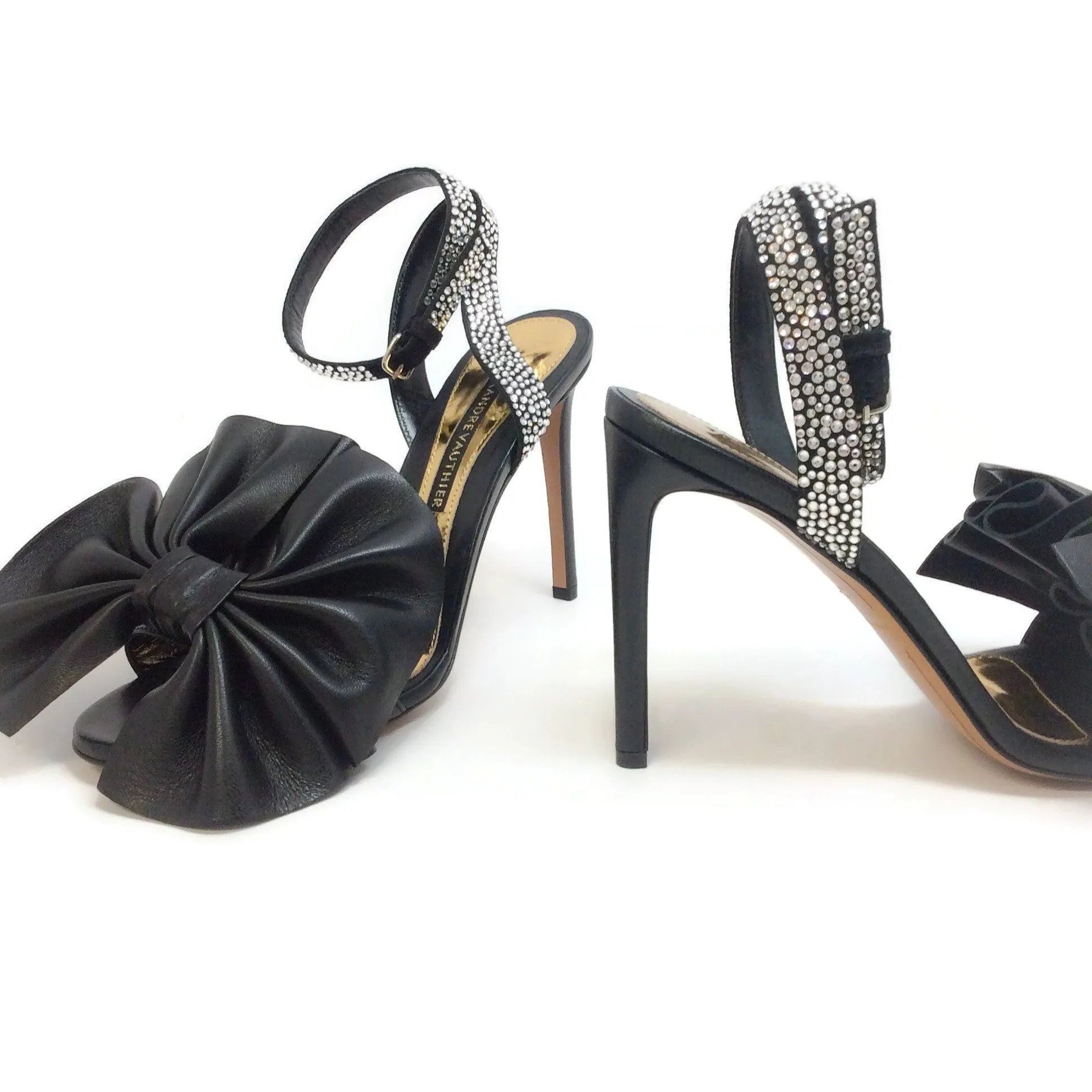 Alexandre Vauthier Black Leather Bowie Pumps