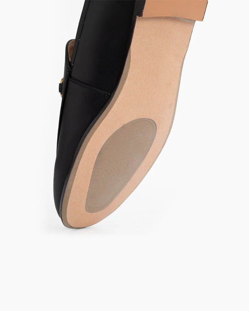 Alina Sleek and Sophisticated Leather Flat Loafers