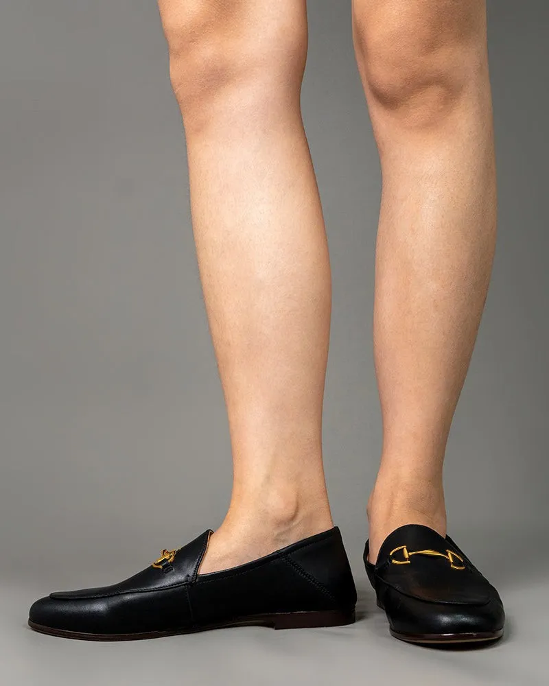 Alina Sleek and Sophisticated Leather Flat Loafers