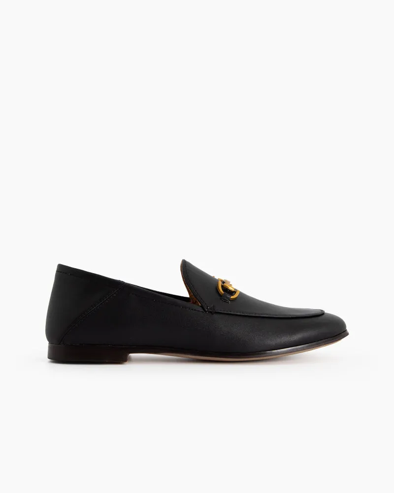 Alina Sleek and Sophisticated Leather Flat Loafers
