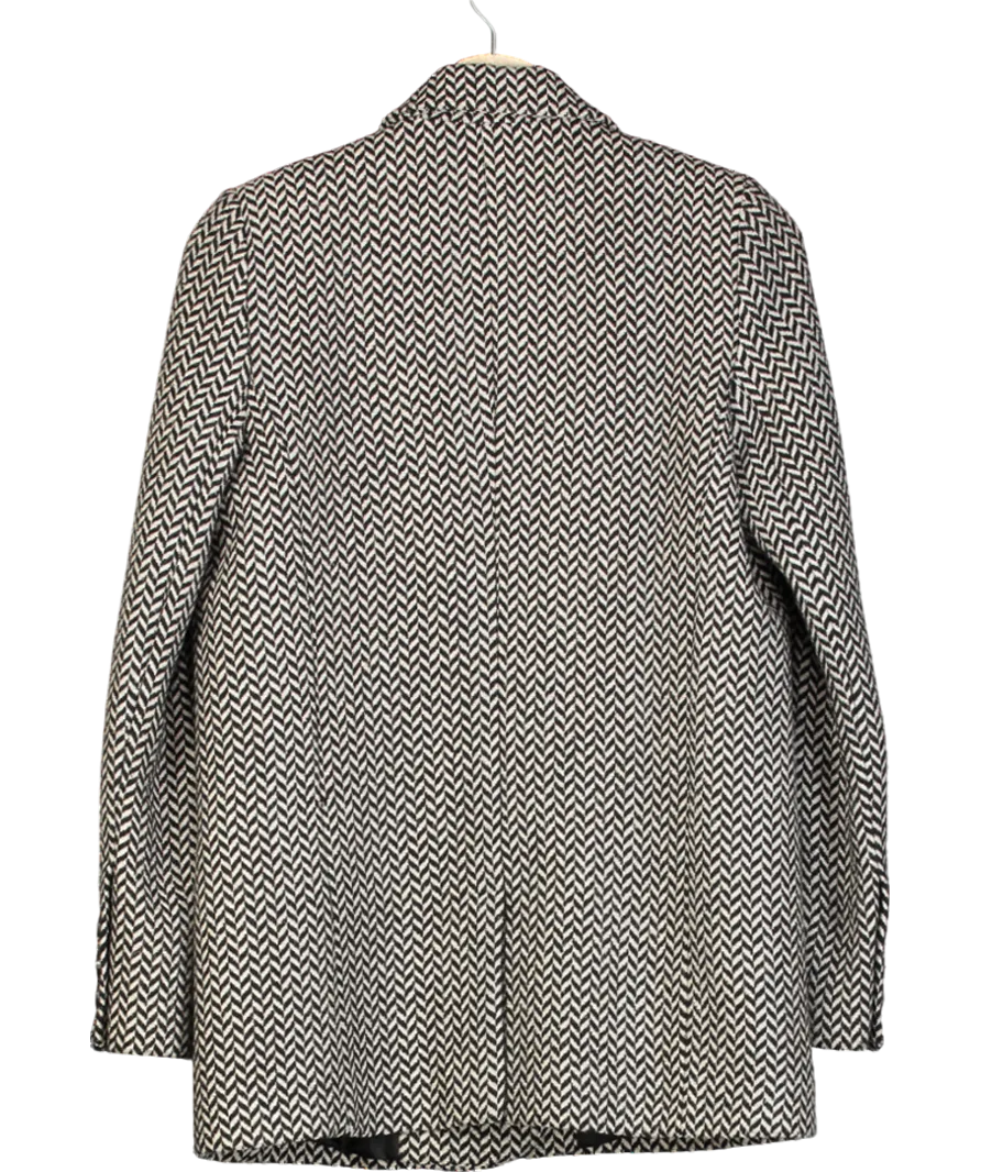 Anine Bing Black Fishbone Blazer UK XS