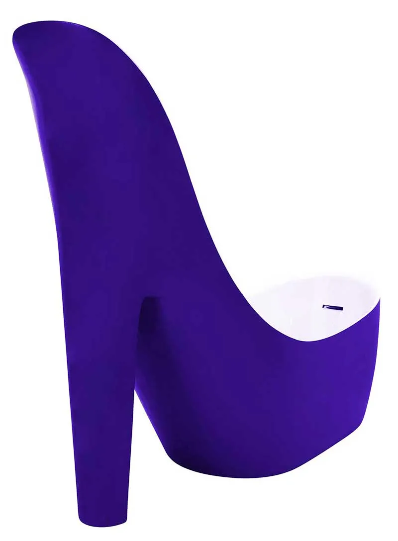 Anzzi Gala 80 in. One Piece Acrylic Freestanding Bathtub in Glossy Violet and White