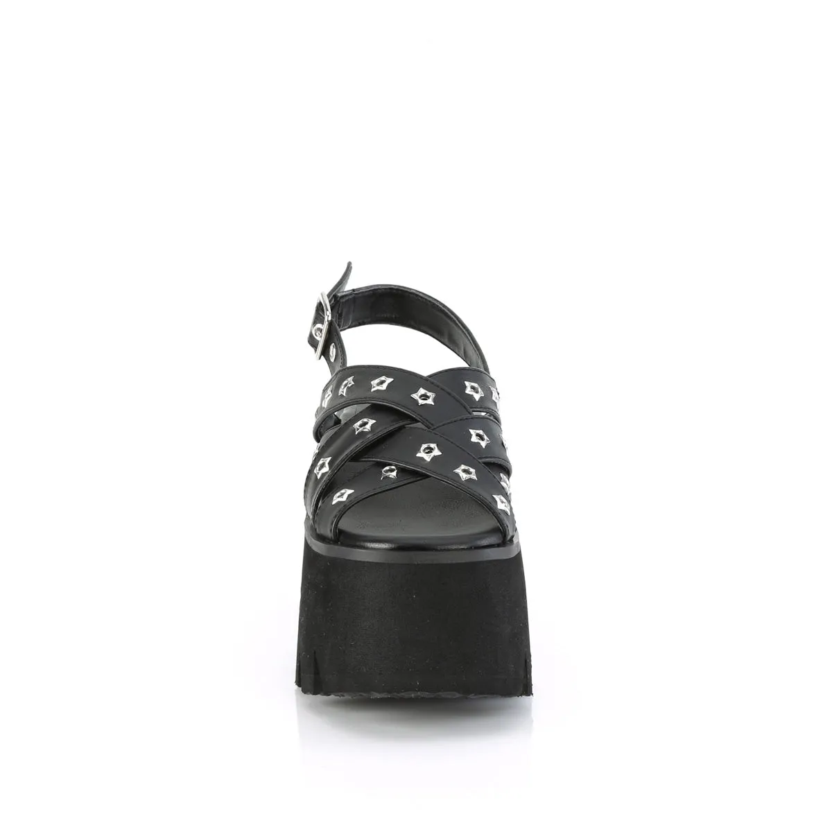 ASHES-12  Black Vegan Leather