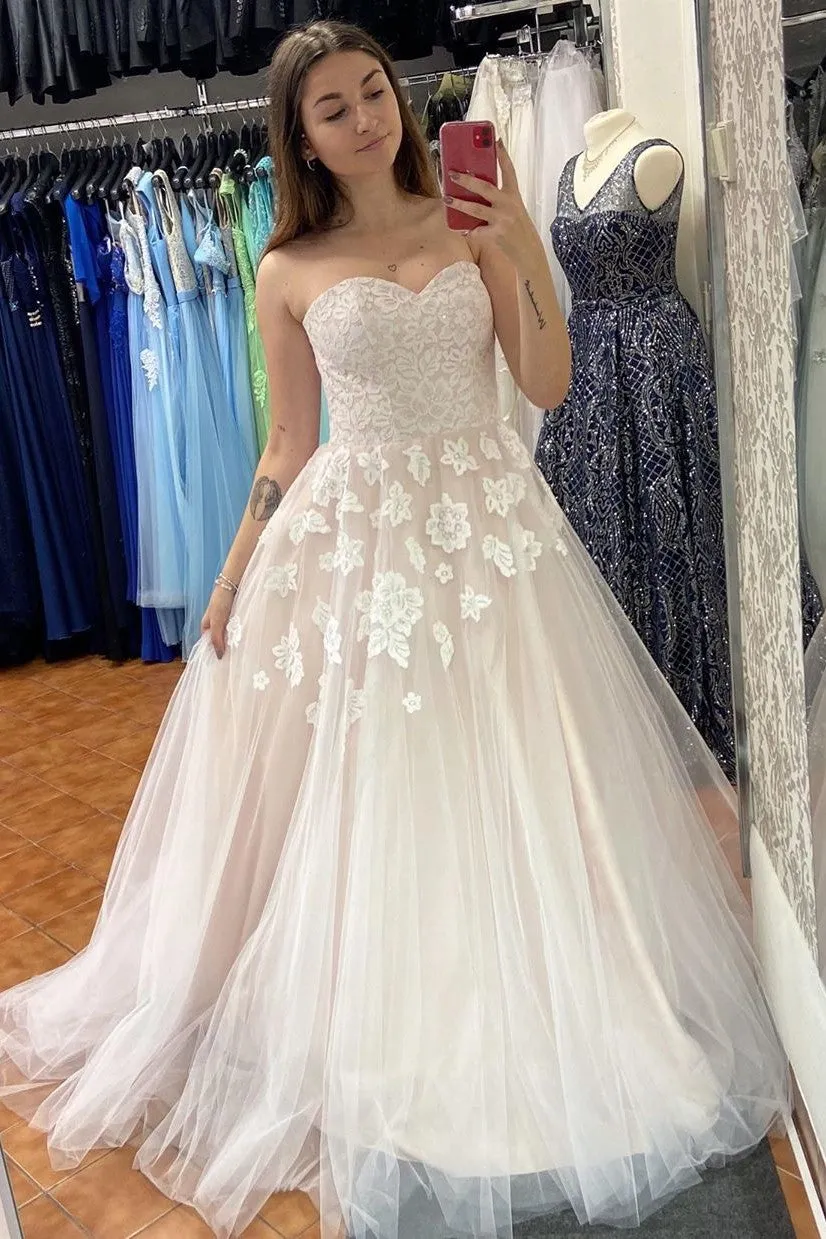 Ball Gown Strapless Wedding Dresses Wedding Dress Wedding Gown Bridal Gown OHD173