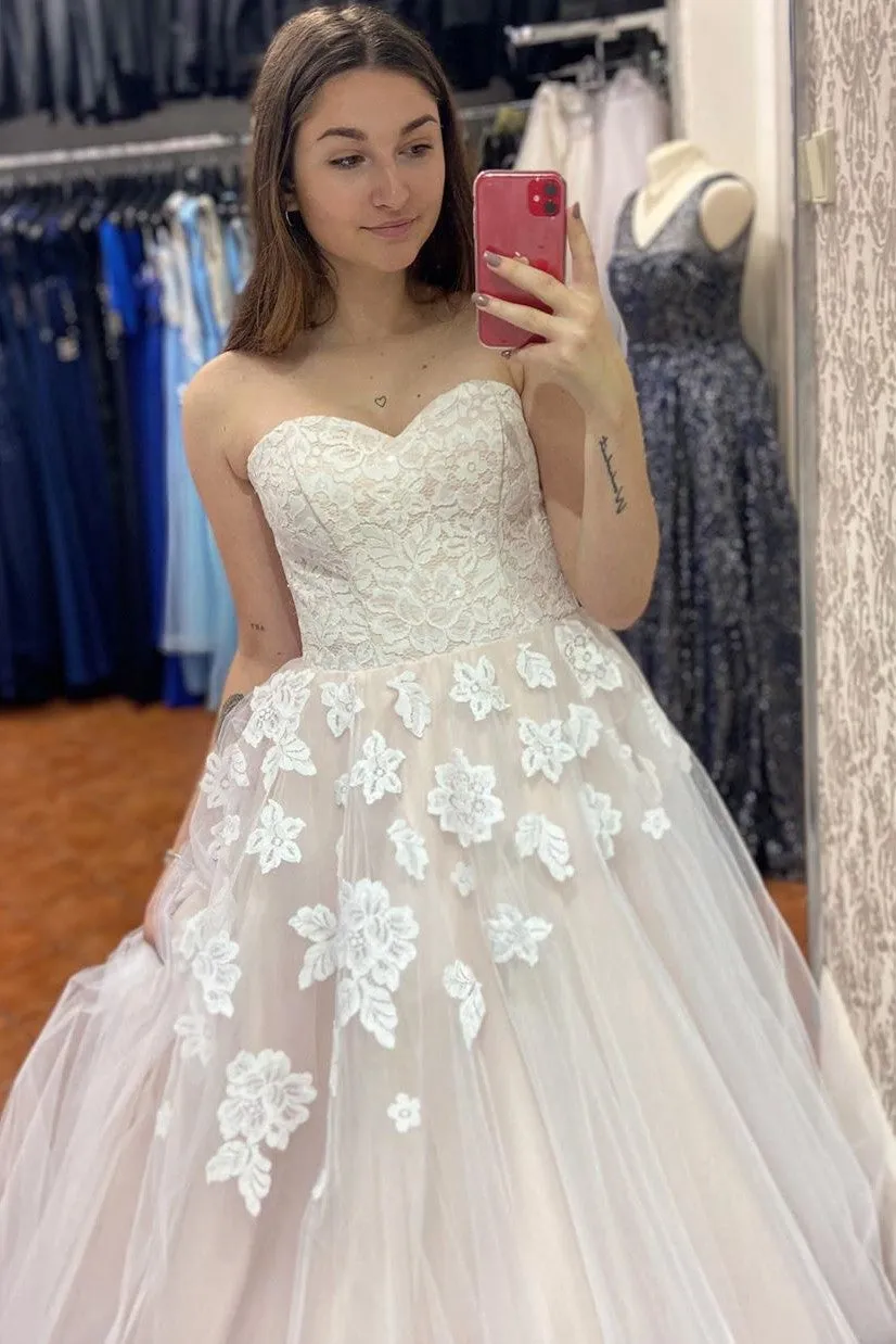 Ball Gown Strapless Wedding Dresses Wedding Dress Wedding Gown Bridal Gown OHD173