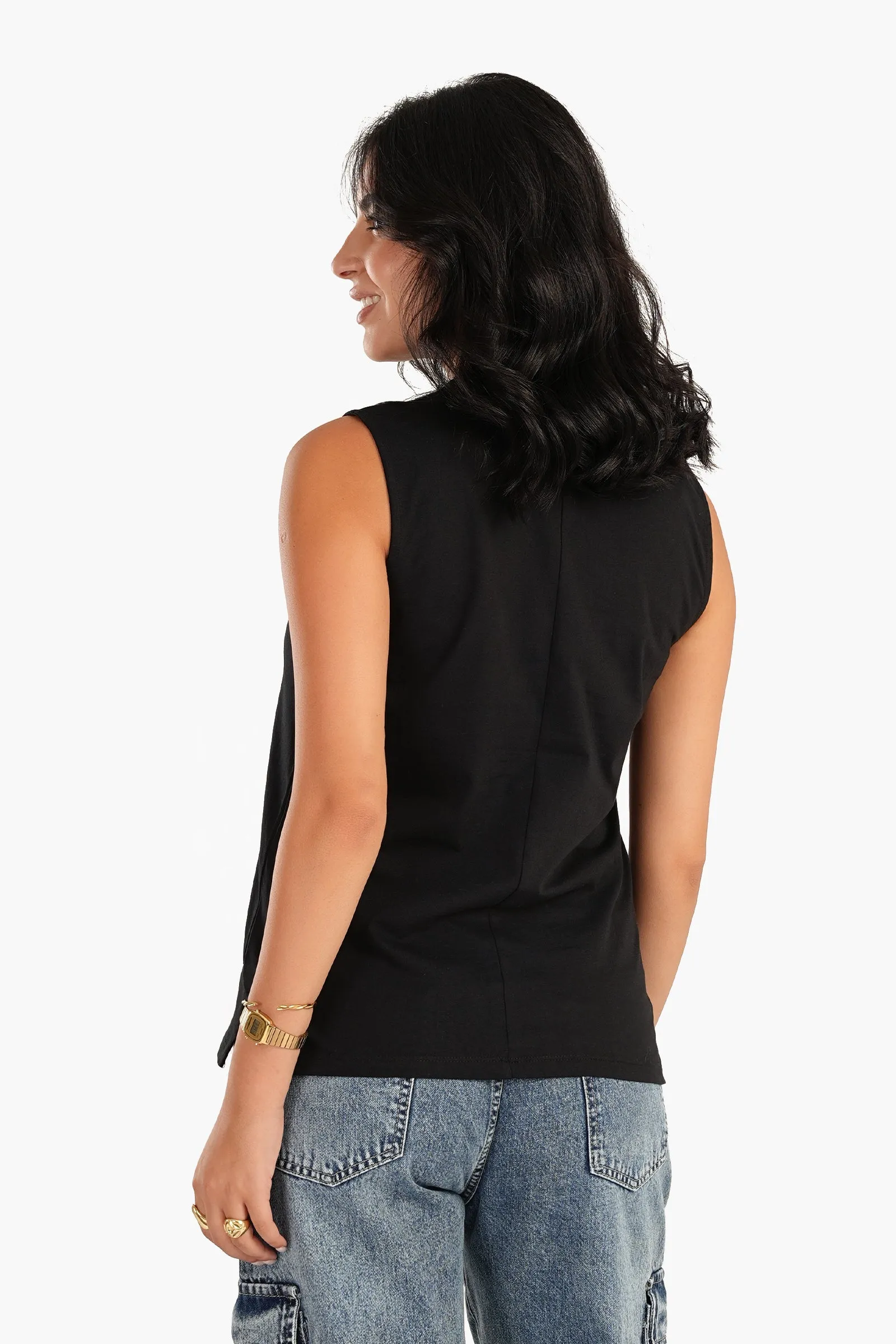 Basic Sleeveless T-Shirt