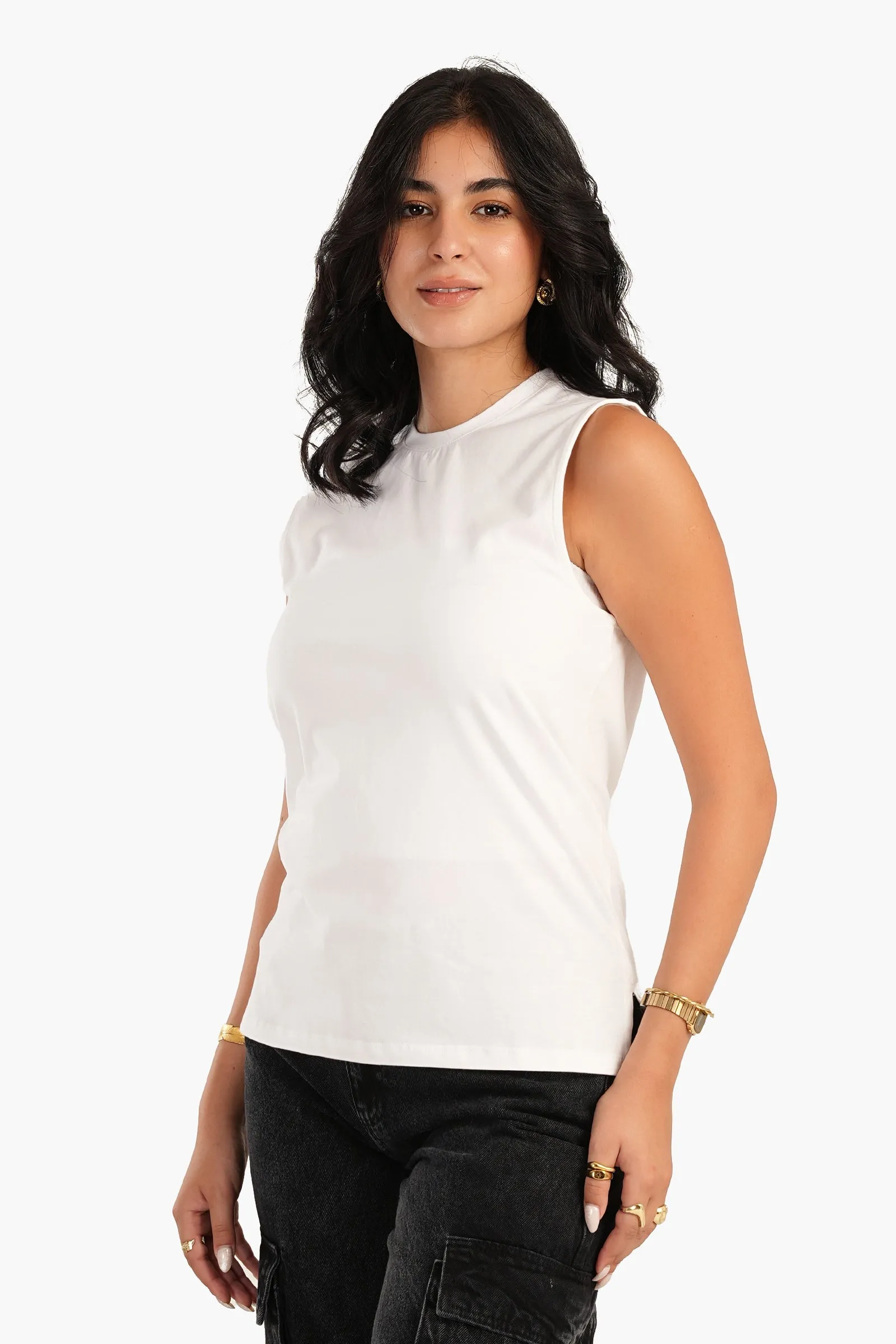Basic Sleeveless T-Shirt
