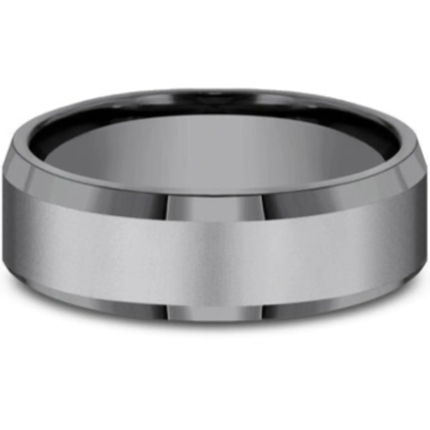 Benchmark Satin Finish Center Wedding Band