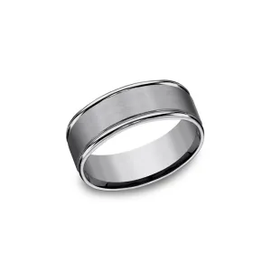 Benchmark Tungsten 8mm Men's Wedding Band