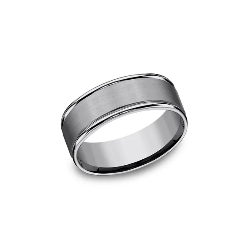 Benchmark Tungsten 8mm Men's Wedding Band