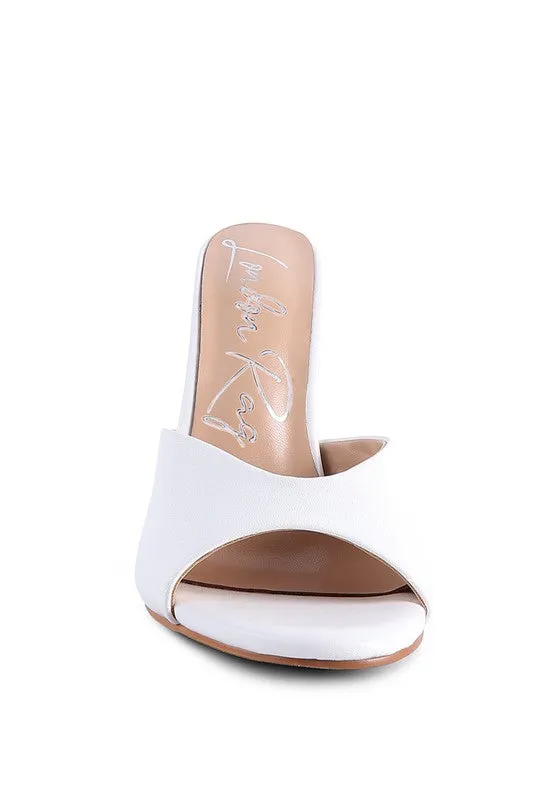BFF CHOICE HIGH HEELED SLIDERS SANDALS