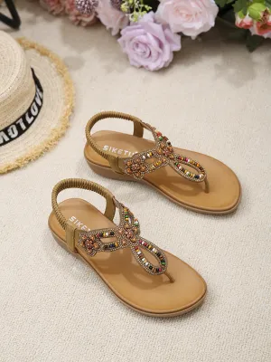 Boho Inspired Embellished Sandal
