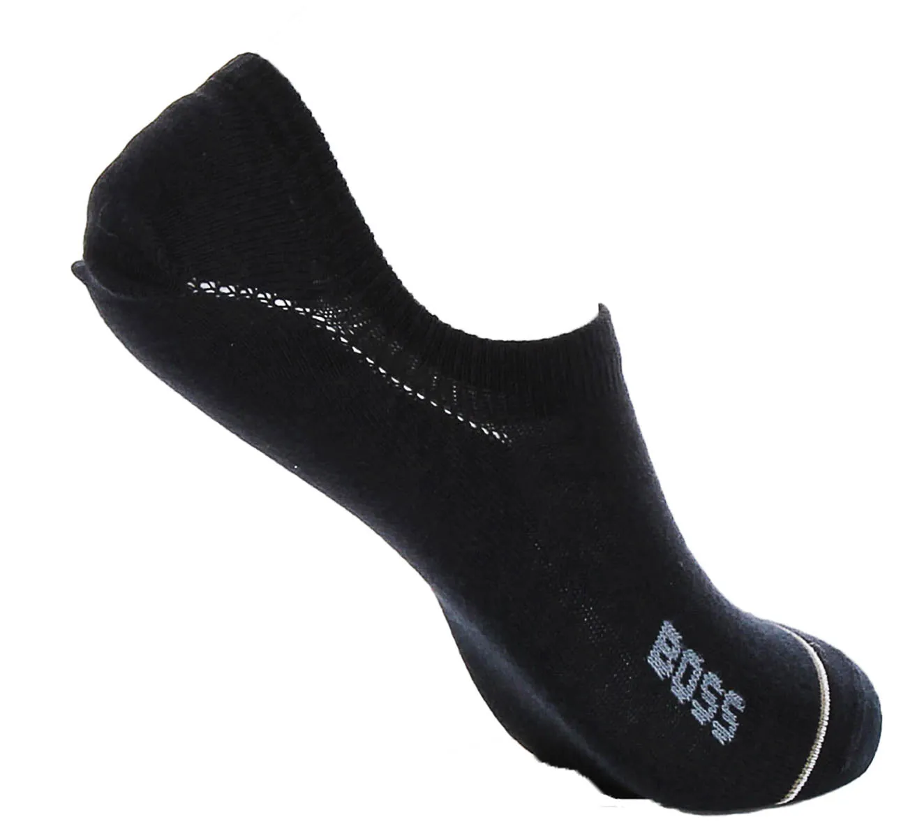 Boss 2 Pair Iconic logo Socks In Black Blue Pack