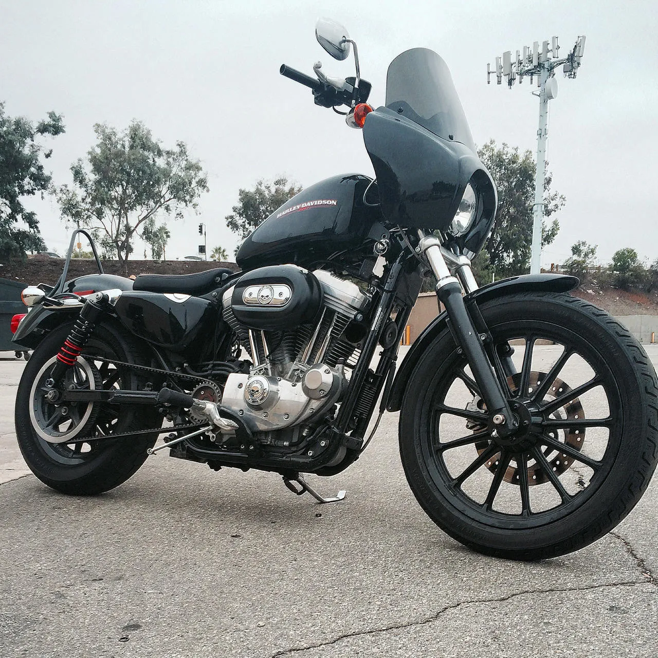 Burly Brand - Stiletto Shocks - 1986-2003 Sportster XL - 15"