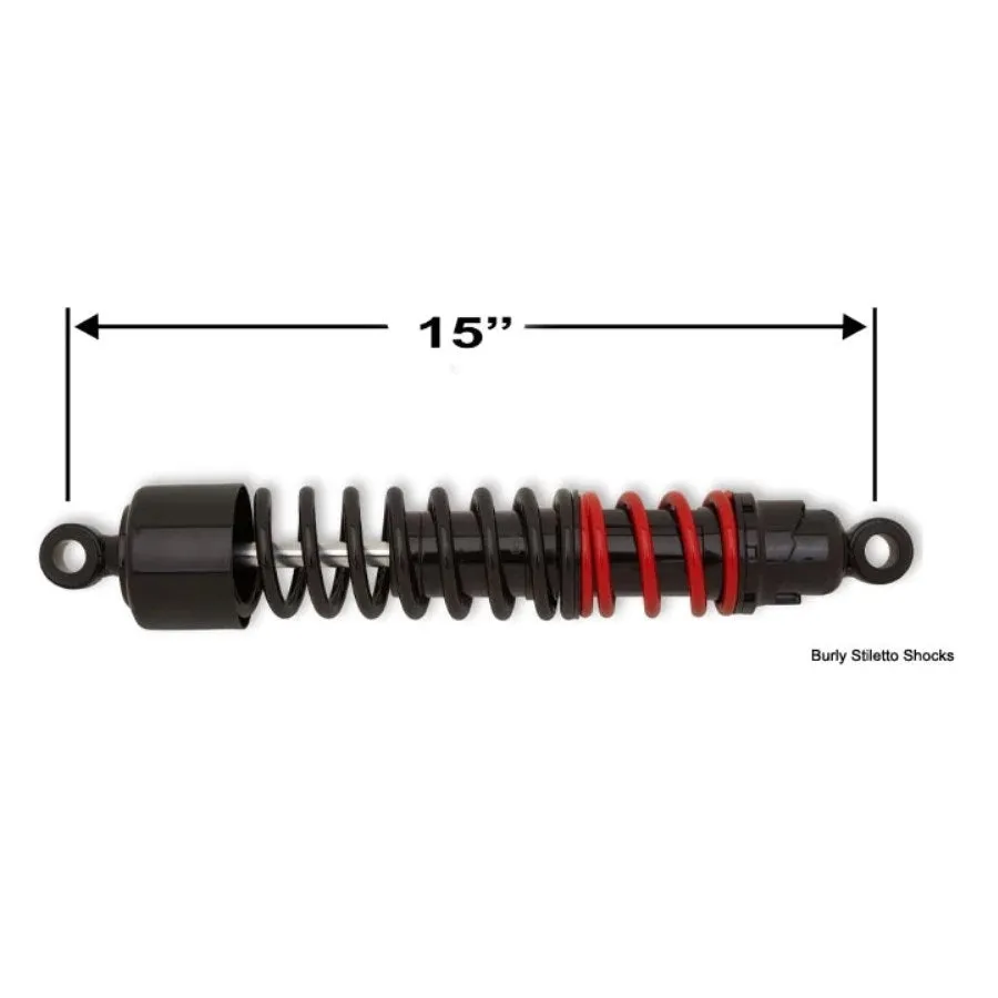Burly Stiletto 15" Shocks for Harley Davidson Sportster XL 1986-2003