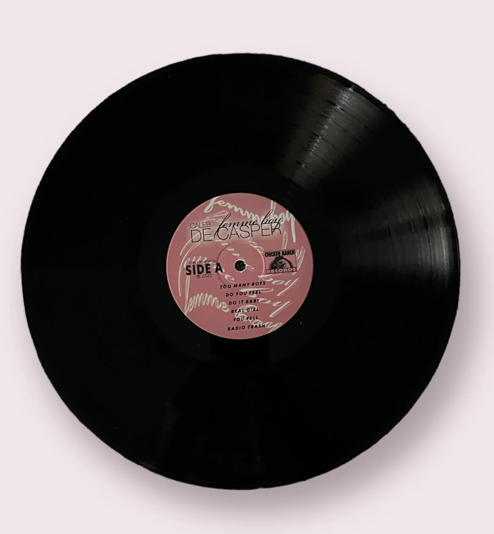 Caleb De Casper- “Femme Boy” LP (black or pink vinyl)
