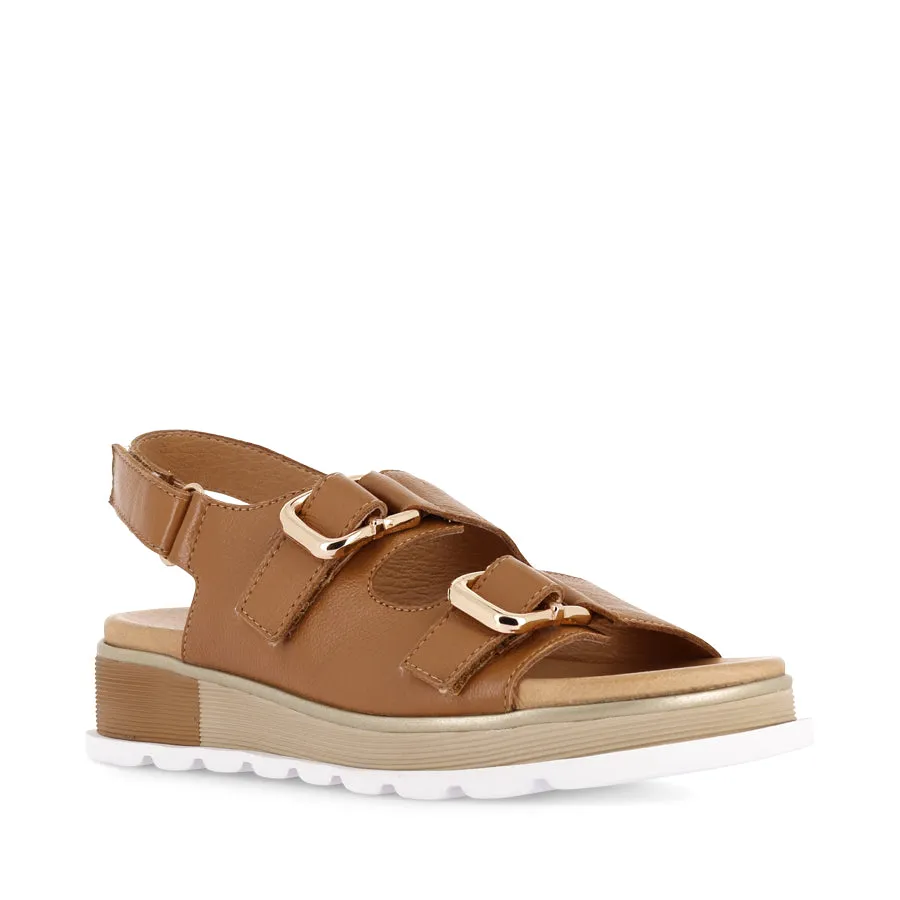 CARDA - DARK TAN LEATHER