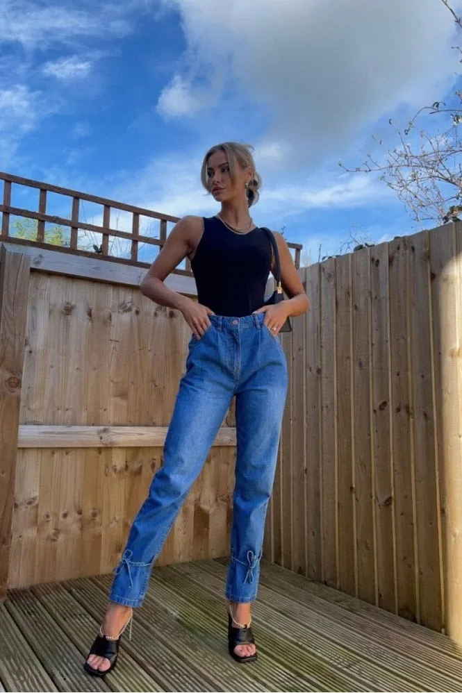 Classic Blue High-Waisted Slim Jeans | Everyday Fit | Timeless & Tailored