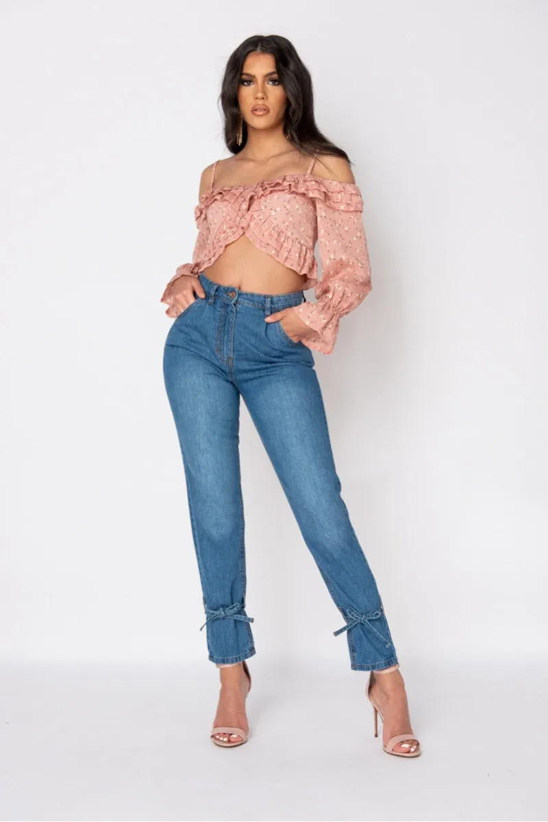 Classic Blue High-Waisted Slim Jeans | Everyday Fit | Timeless & Tailored