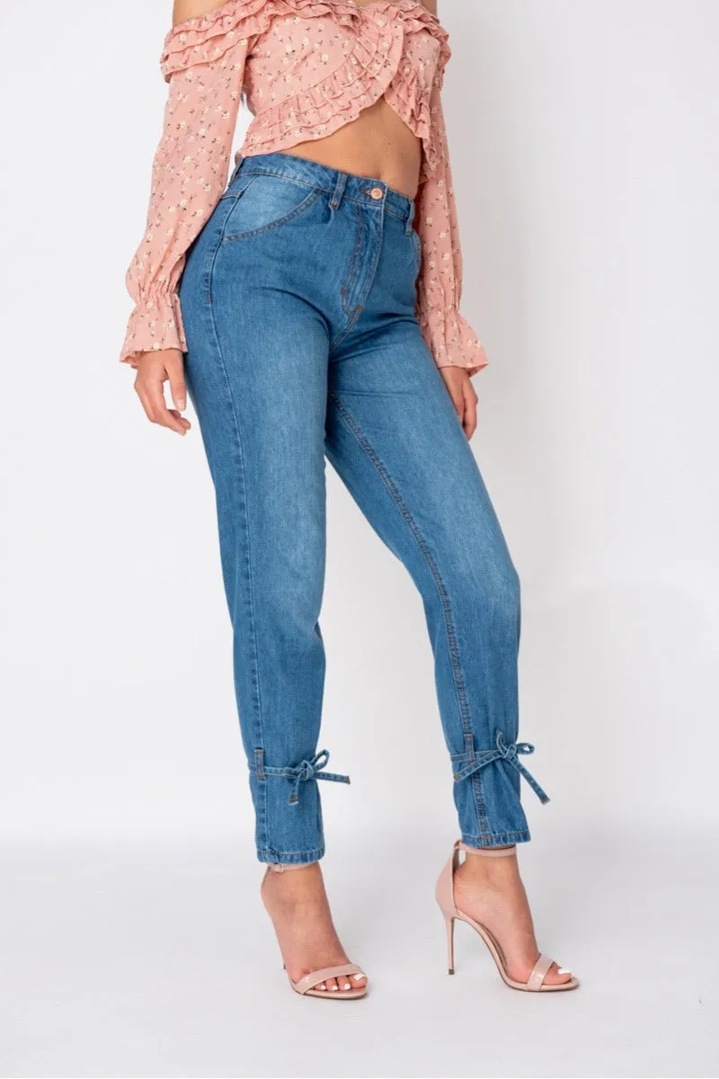 Classic Blue High-Waisted Slim Jeans | Everyday Fit | Timeless & Tailored