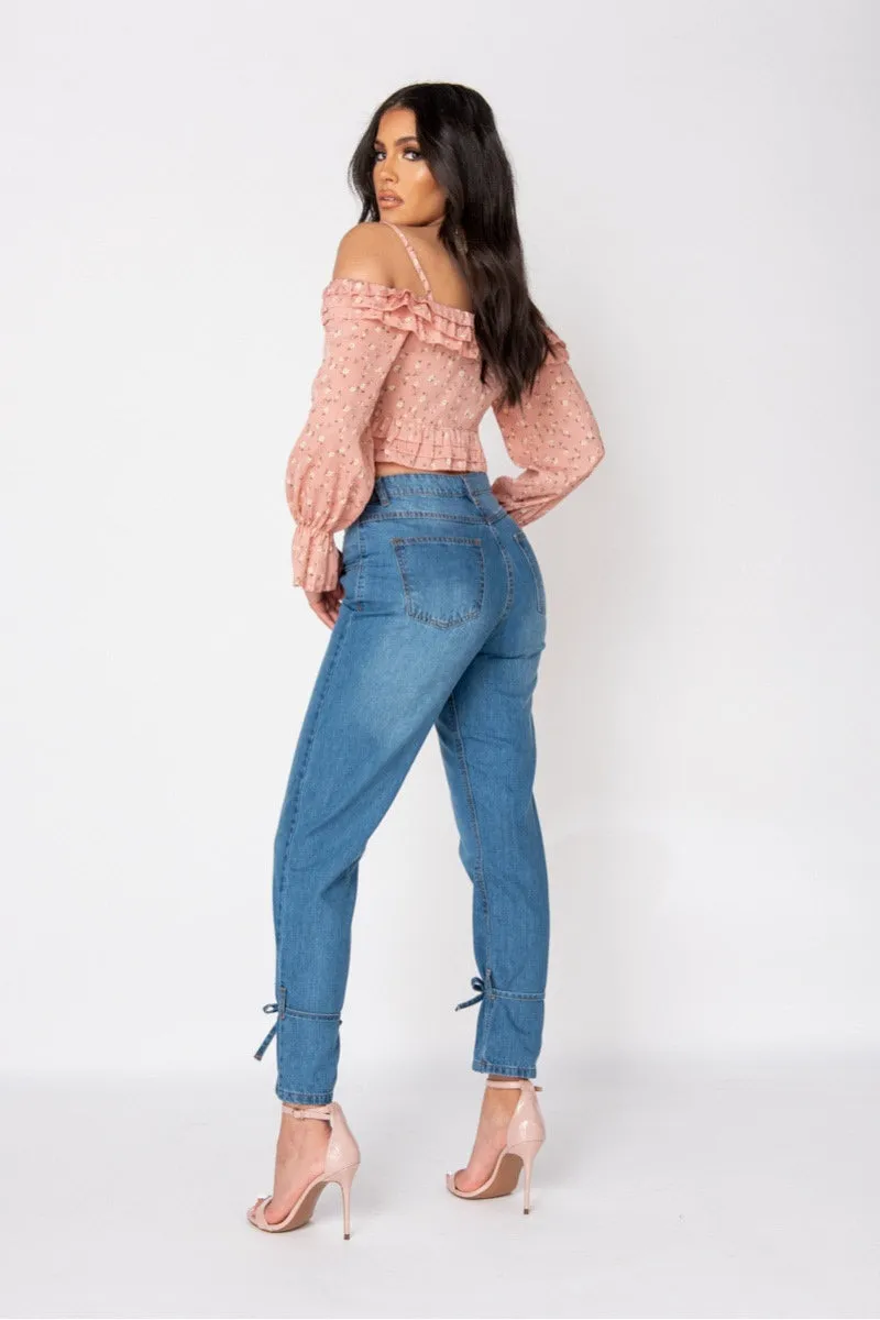 Classic Blue High-Waisted Slim Jeans | Everyday Fit | Timeless & Tailored
