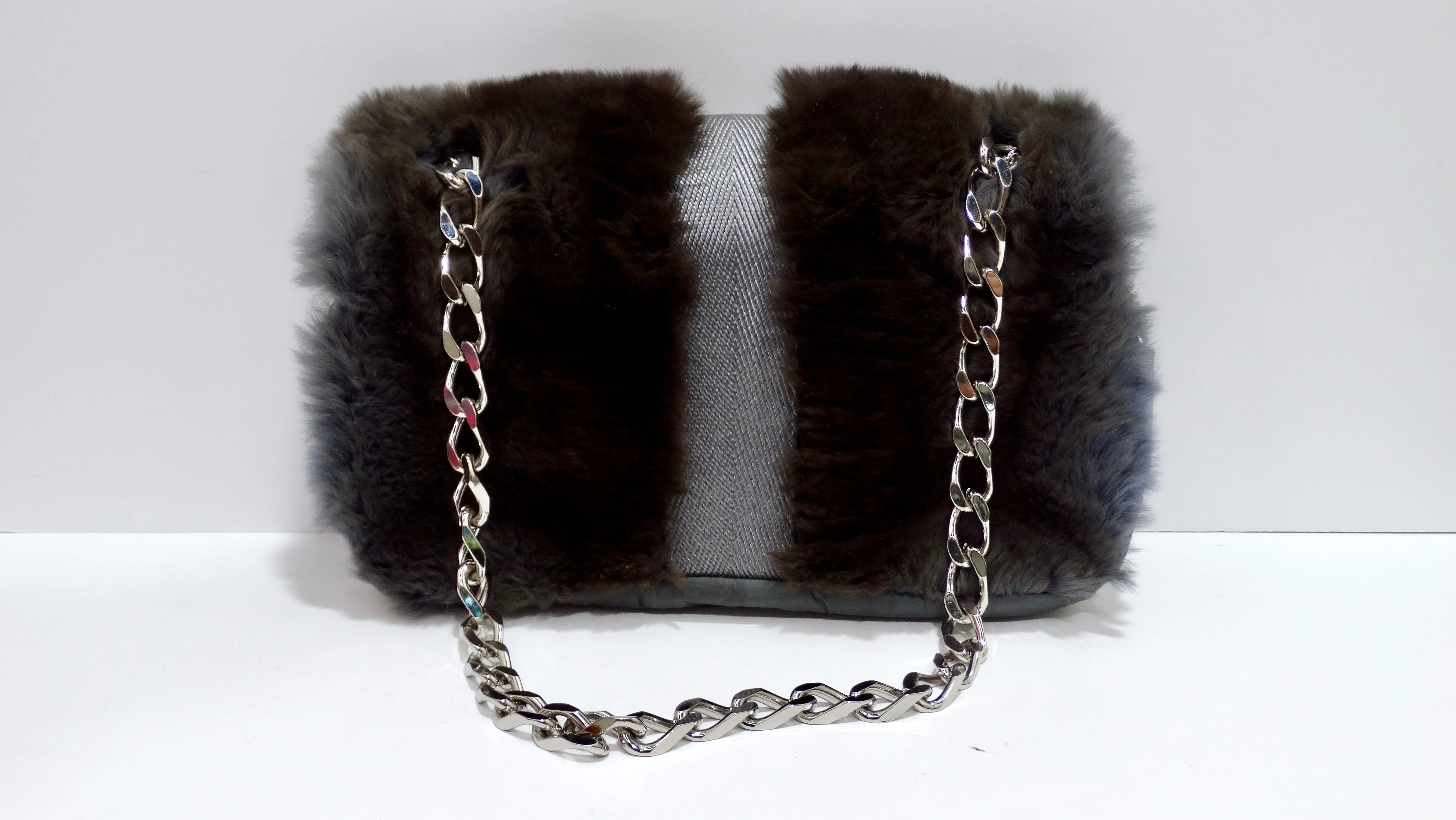Classic Flap Limited Edition Rabbit Fur Shoulder Bag