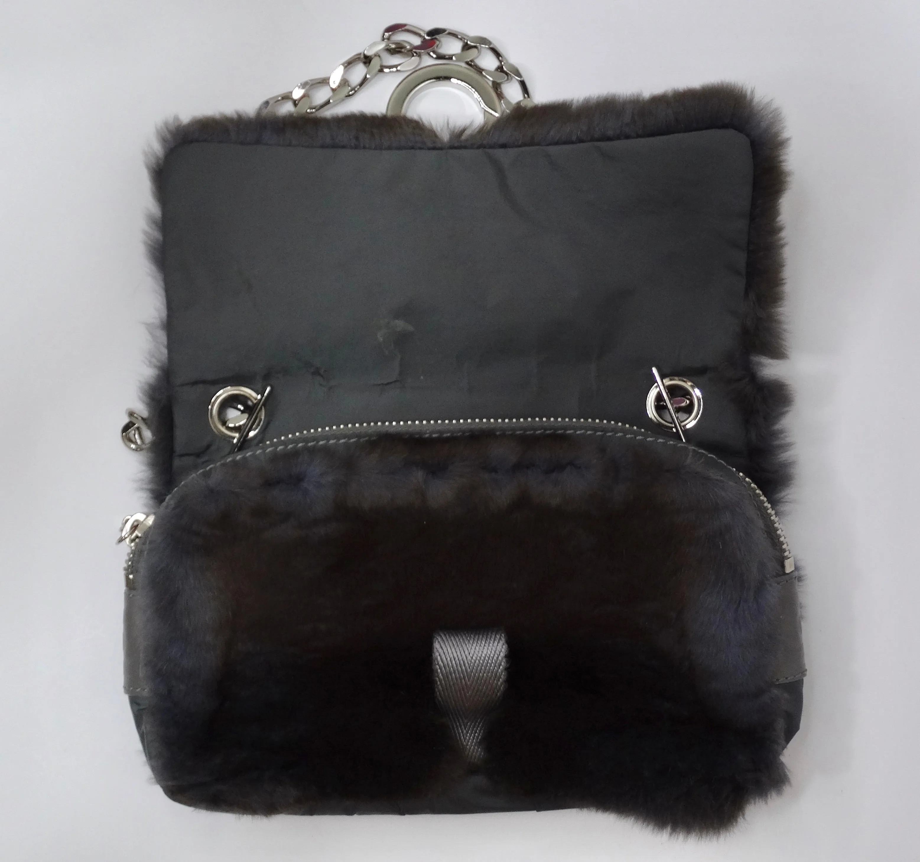 Classic Flap Limited Edition Rabbit Fur Shoulder Bag
