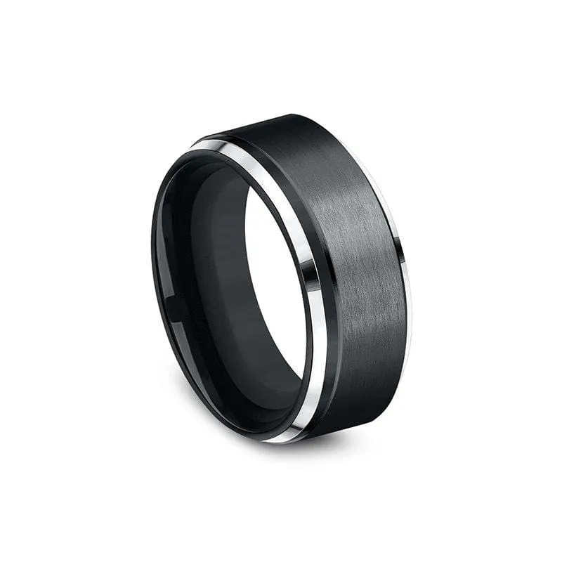 Cobalt Chrome Men's Band with High Polish Edge