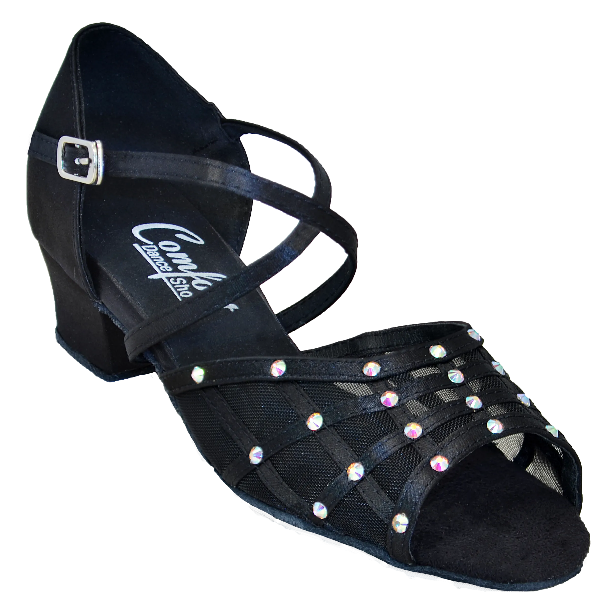 Comfort Grid - Black Satin