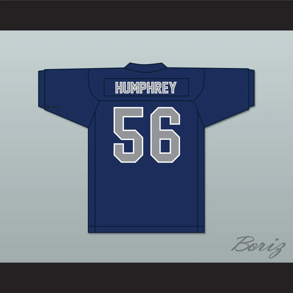 Creed Humphrey 56 Shawnee High School Navy Blue Football Jersey 2