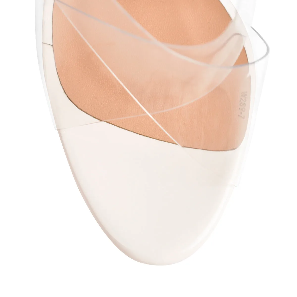 Criss Cross Transparent Strap Wedge Heels Sandals