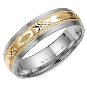 CrownRing  Criss Cross Wedding Band