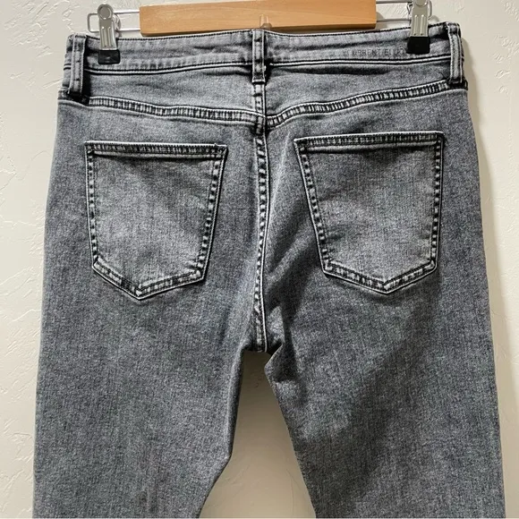 Current/Elliot Women's 29 Stiletto Skinny High Rise Smoke Wash Grey Denim Jeans