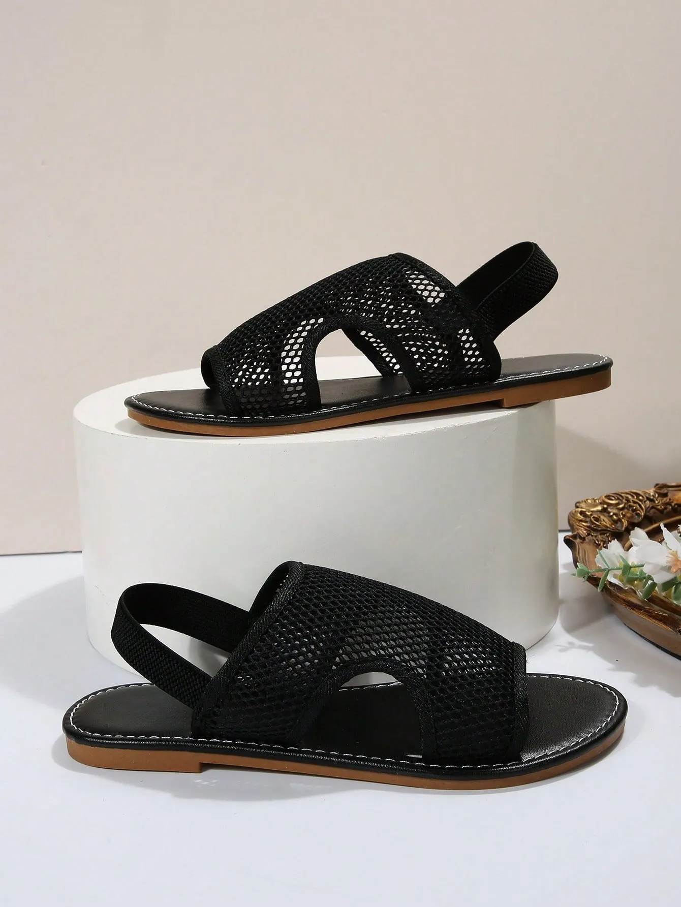 Cut Out Slingback Sandals  - FD ⚡