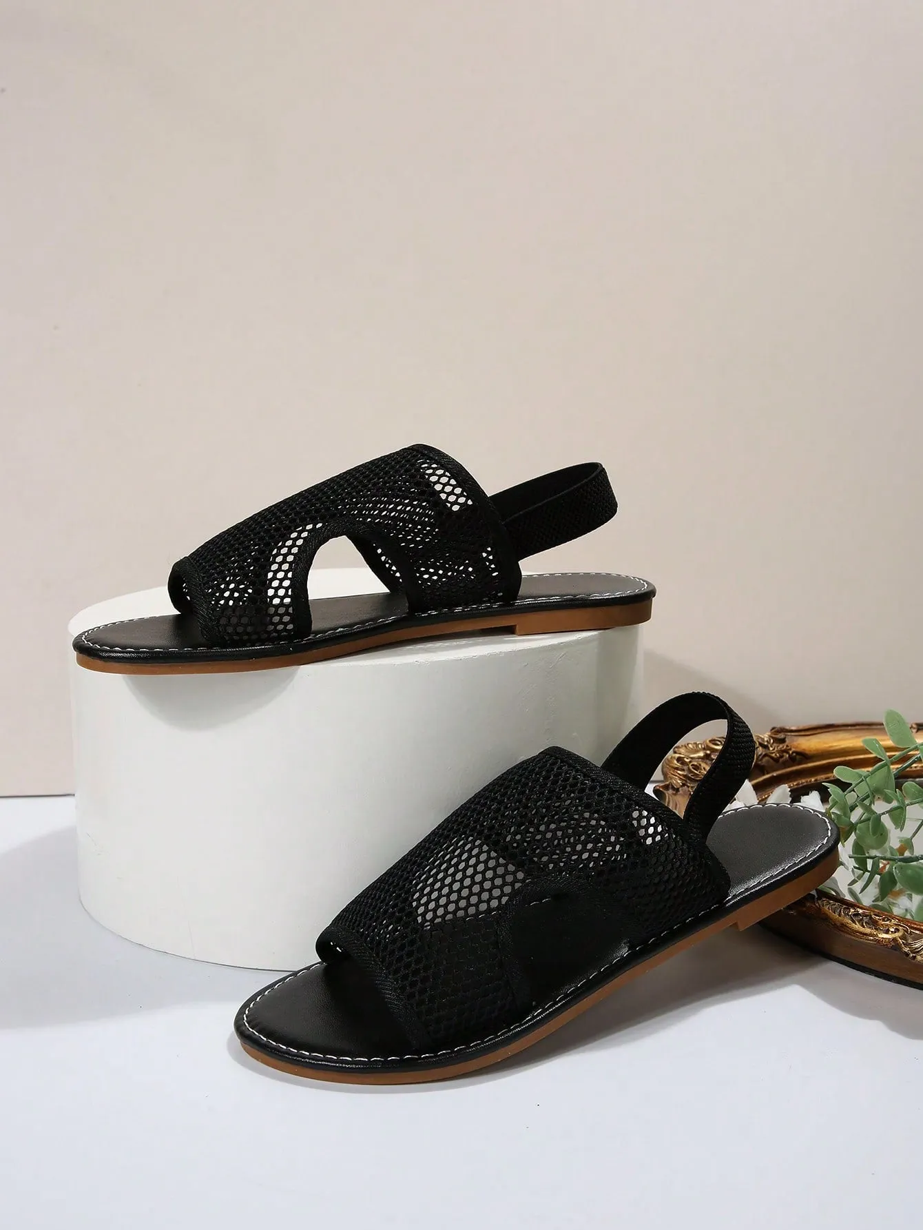 Cut Out Slingback Sandals  - FD ⚡
