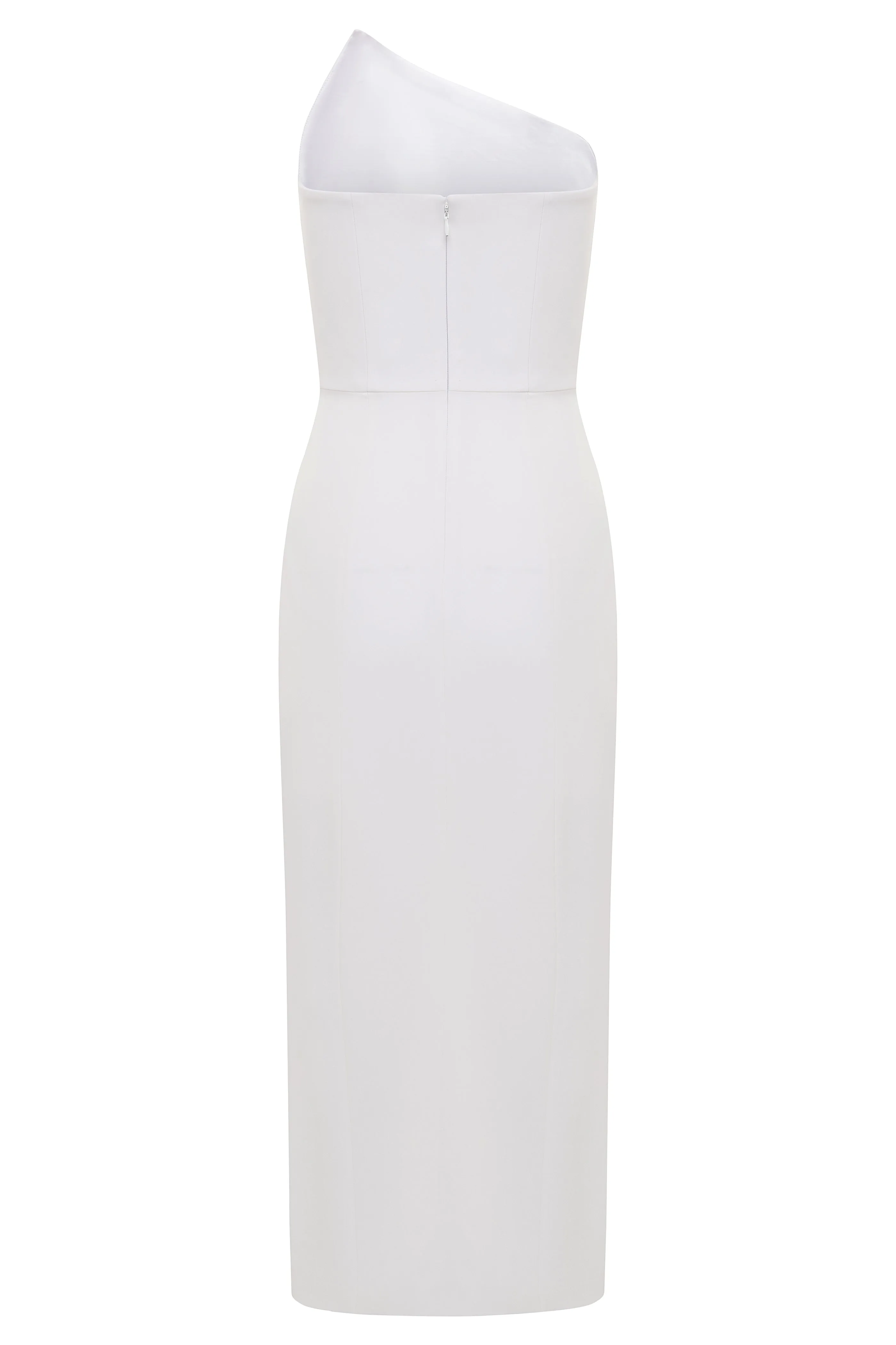 Dawn Silk Asymmetric Midi