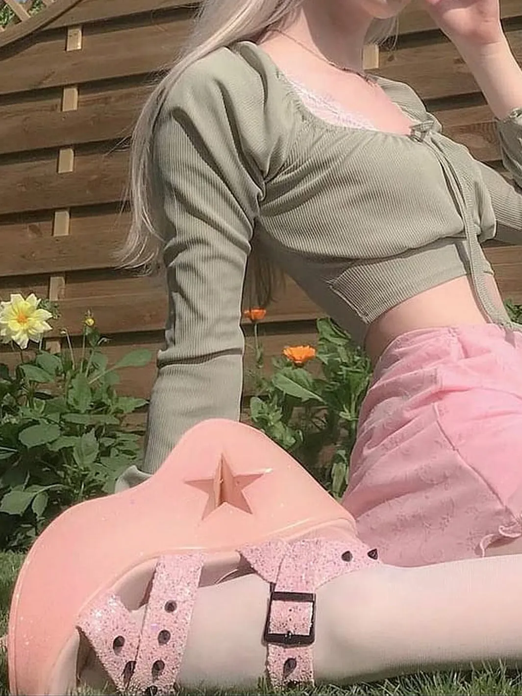 DEMONIA DYNAMITE-02 - BABY PINK GLITTER ✰ PRE ORDER ✰