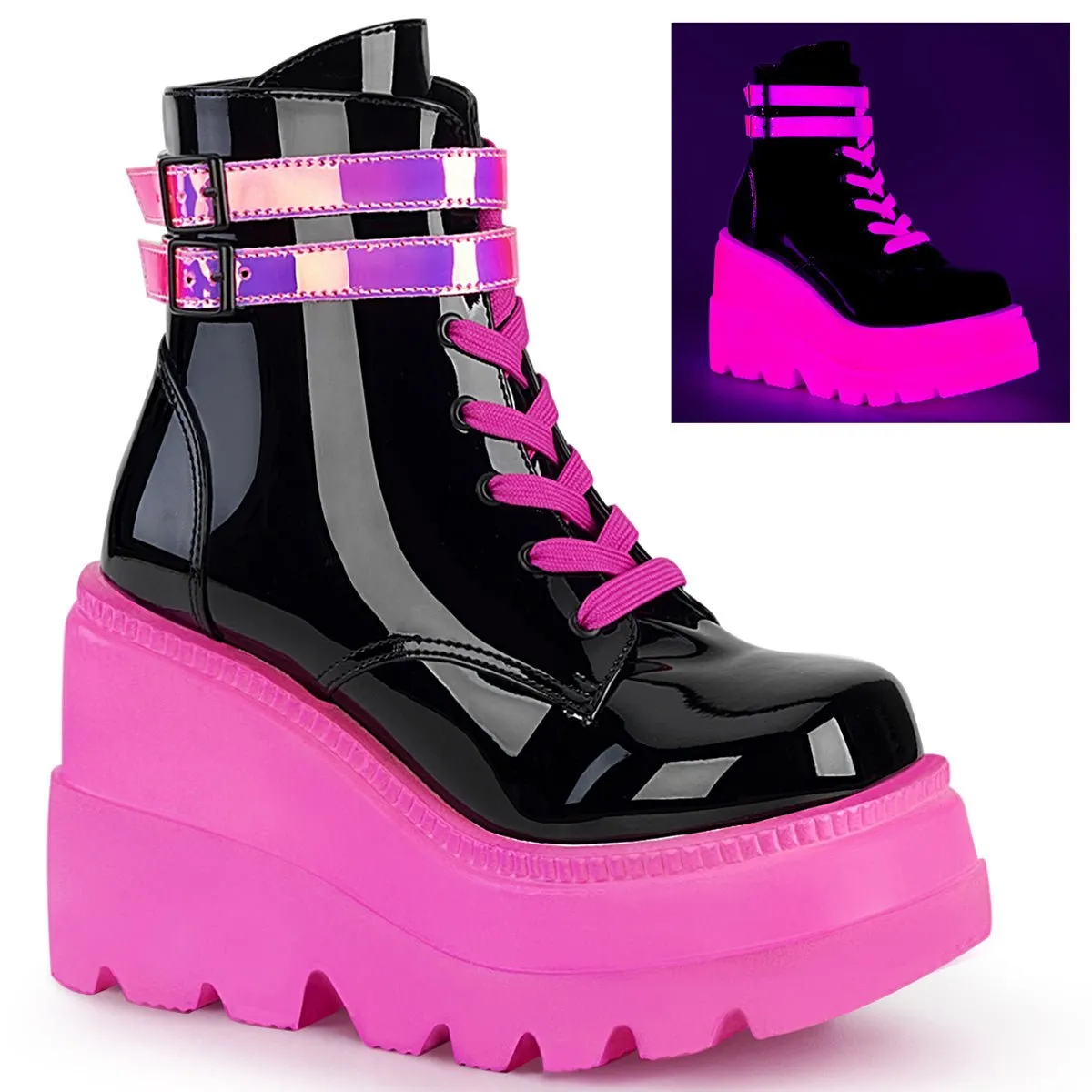 Demonia Shaker 52 Neon Pink/Black