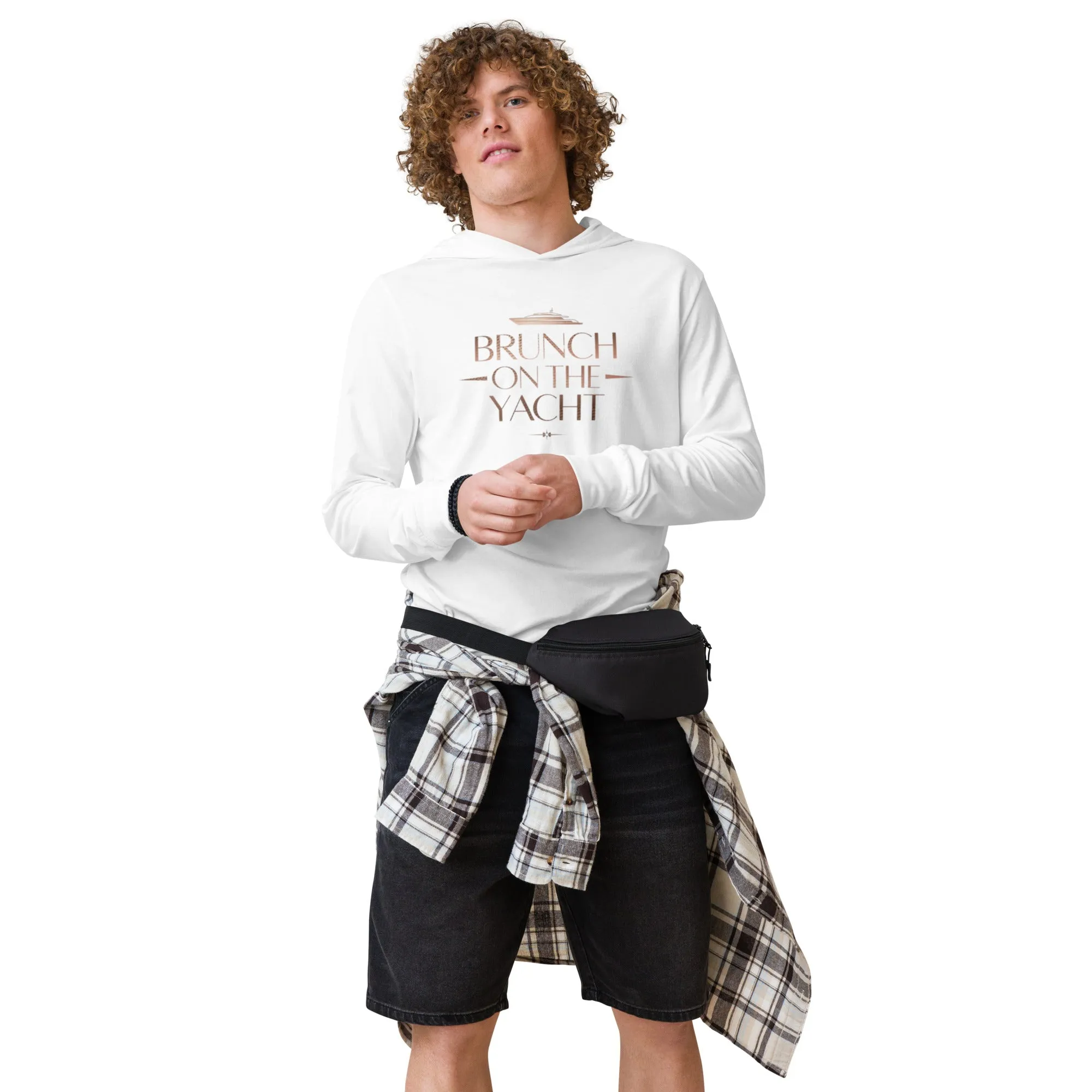 DUO MODERN "Brunch On The Yacht" Hooded Long-Sleeve Tee